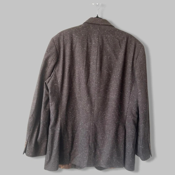 Arnold Brant  Brown Tweed Pure Cashmere Blazer - Picture 2 of 15